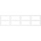 Ekena Millwork Set of Four Panels for 94 1/2"W x 24 1/4"H Fleming Fretwork Wainscot Wall Paneling WPKP12X01X47FMG - alternate 3